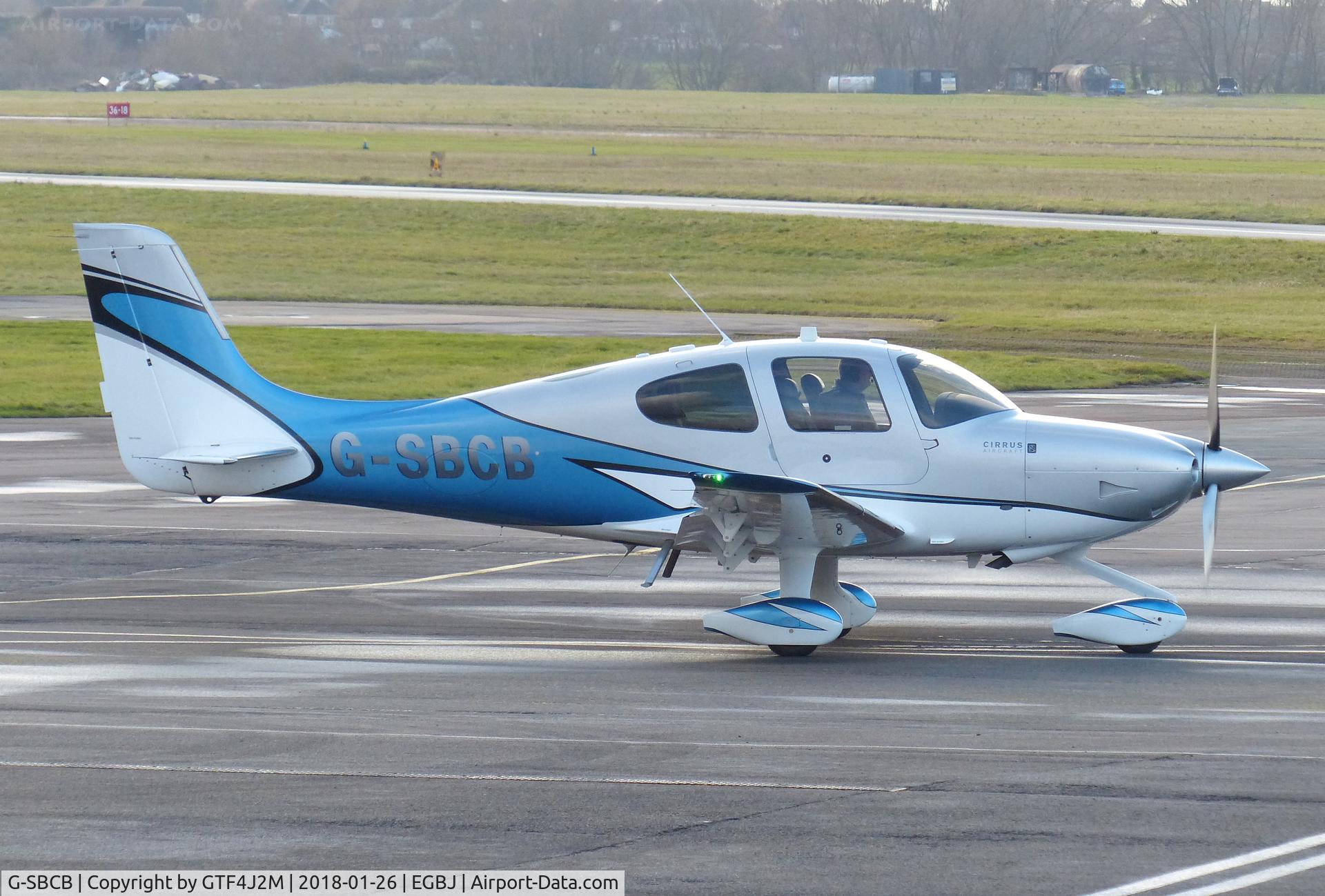 G-SBCB, 2013 Cirrus SR22T C/N 0523, G-SBCB at Staverton 26Jan18