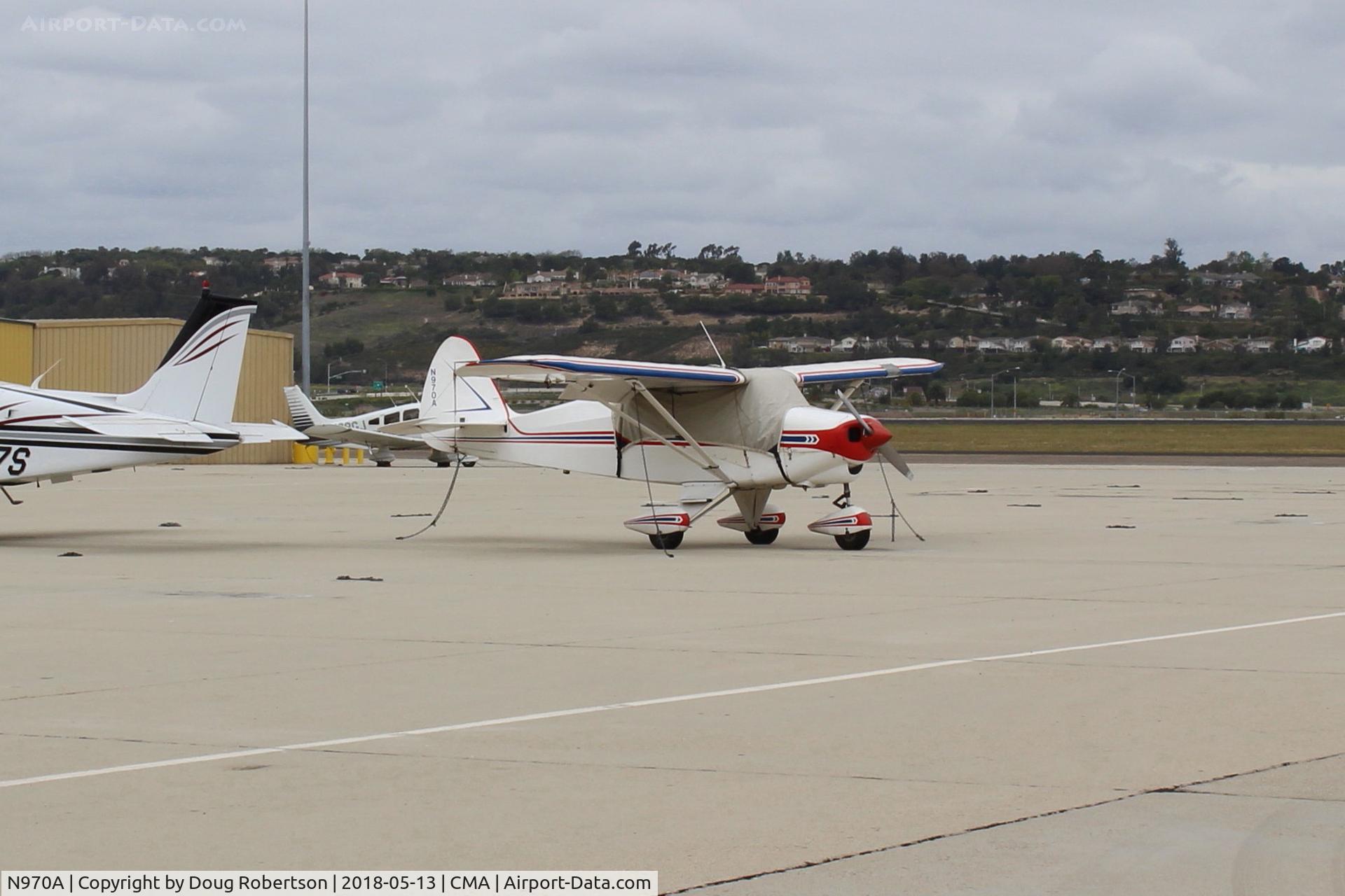 N970A, 1951 Piper PA-22 Tri-Pacer C/N 22-281, 1951 PIPER PA-22 TRI-PACER, Lycoming O-290 135 Hp