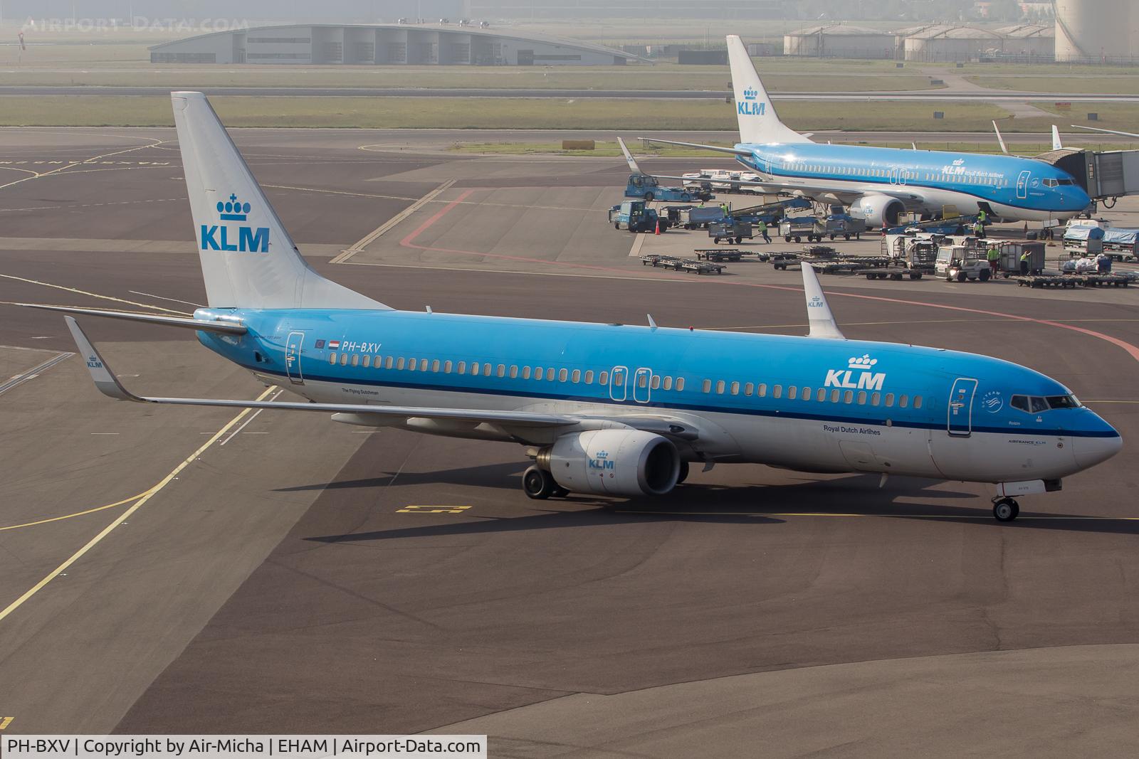 PH-BXV, 2007 Boeing 737-8K2 C/N 30370, KLM Royal Dutch Airlines