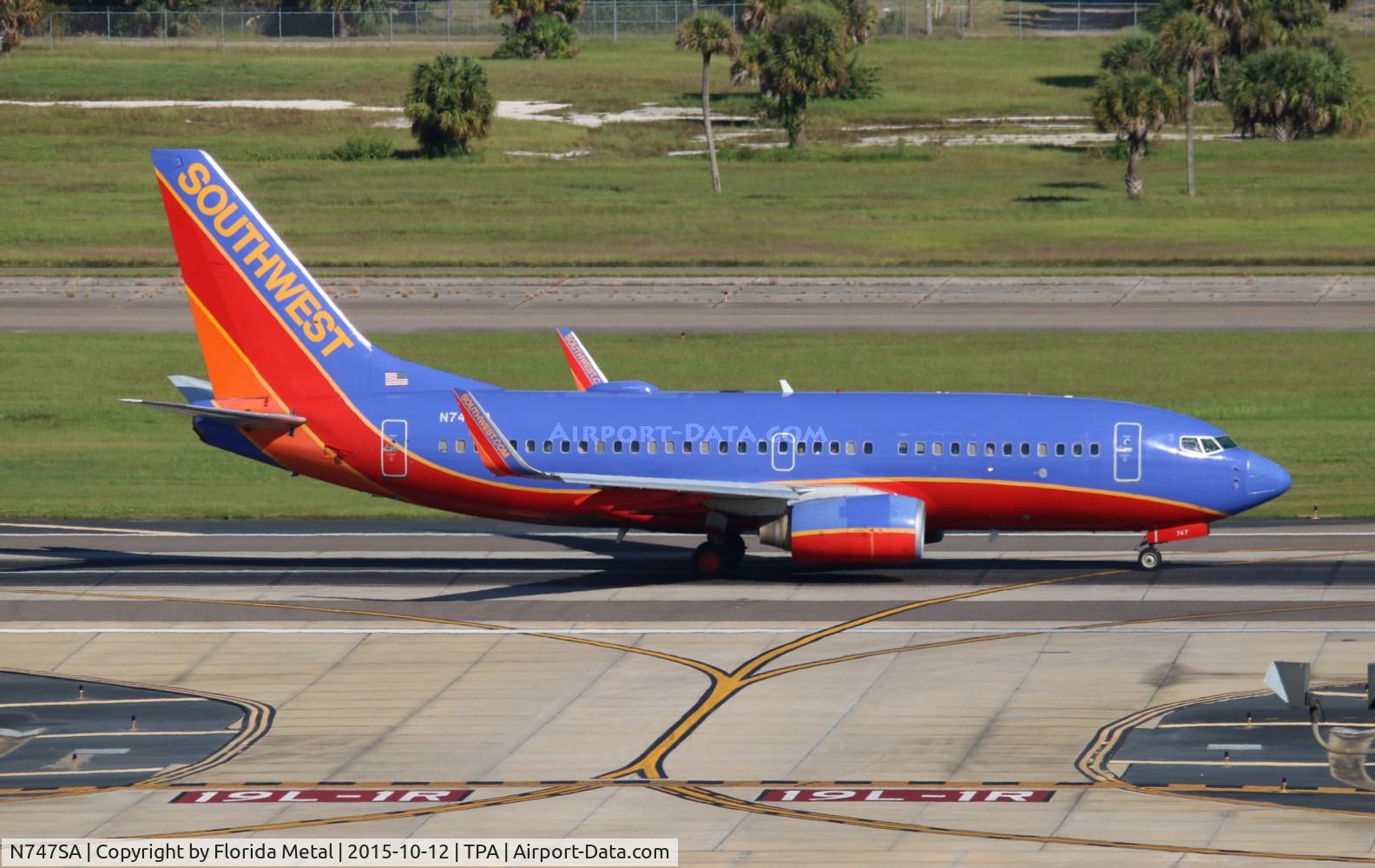 N747SA, 1999 Boeing 737-7H4 C/N 29799, Southwest