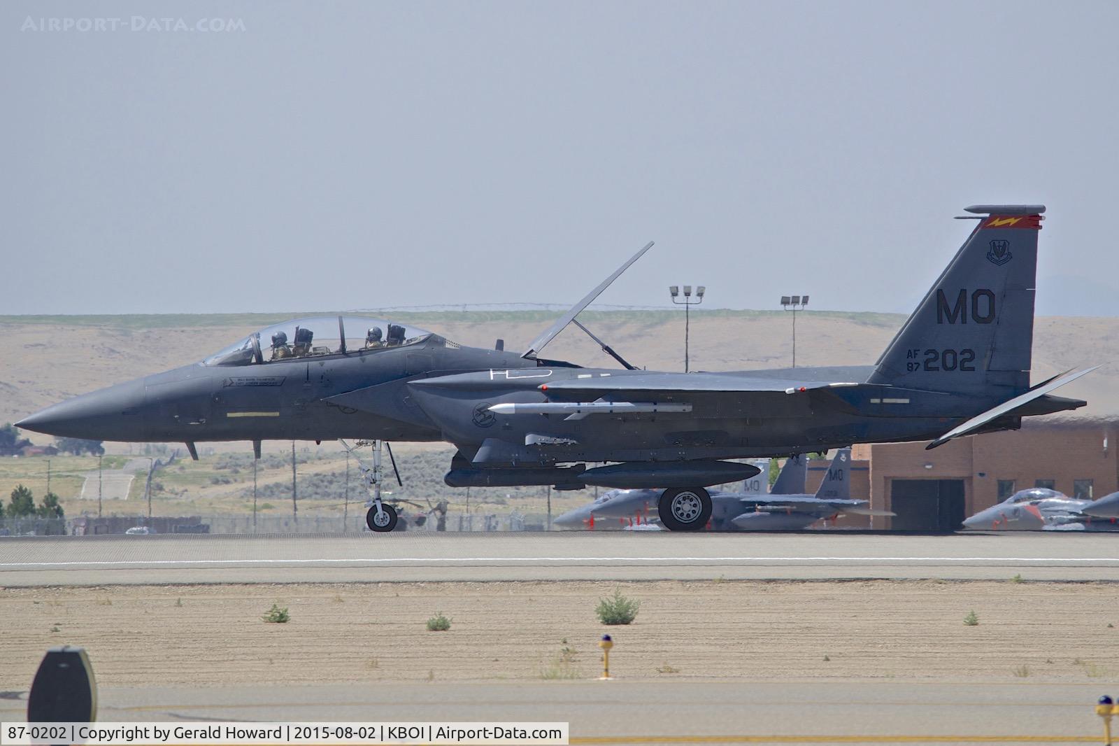 87-0202, 1987 McDonnell Douglas F-15E Strike Eagle C/N 1067/E042, 389TH FIGHTER SQ. 