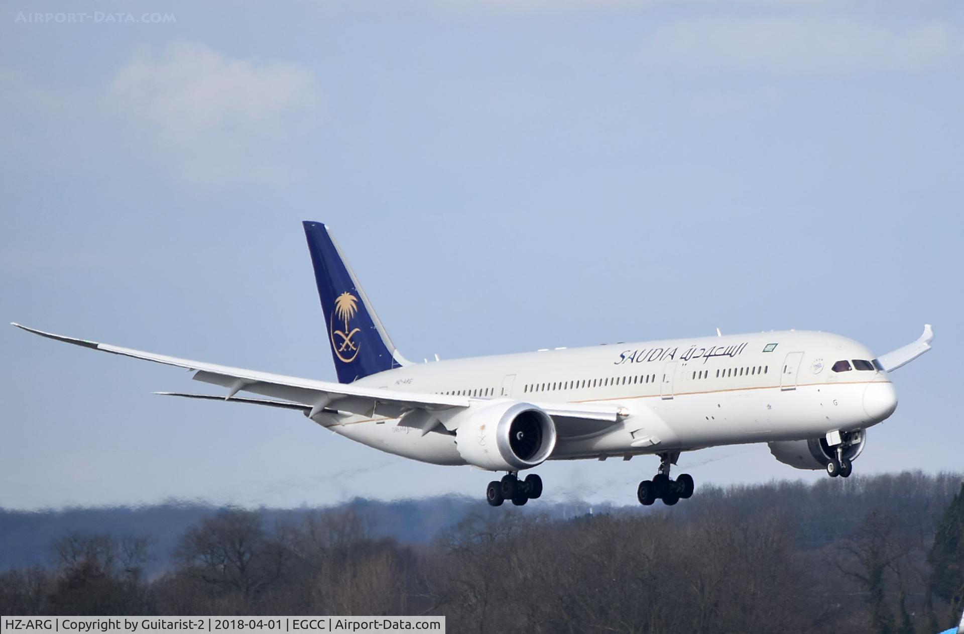 HZ-ARG, 2017 Boeing 787-8 Dreamliner C/N 41550, At Manchester