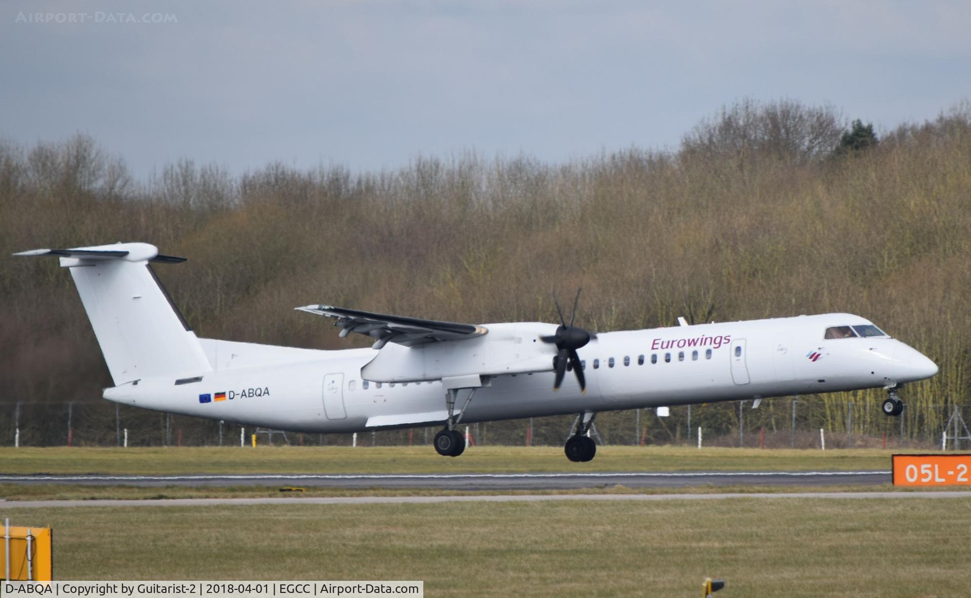 D-ABQA, 2008 De Havilland Canada DHC-8-402Q Dash 8 C/N 4223, At Manchester