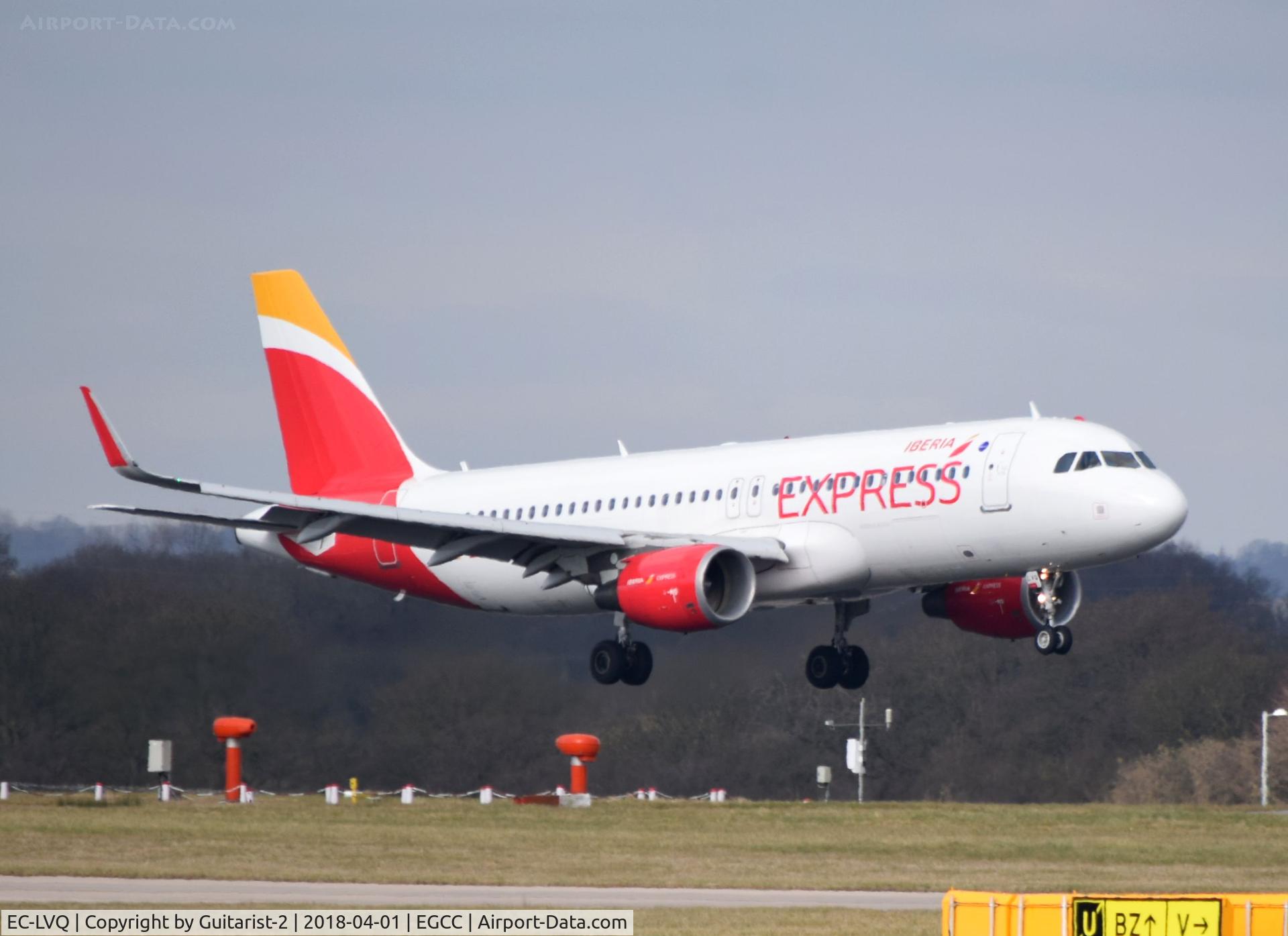 EC-LVQ, 2013 Airbus A320-216 C/N 5590, At Manchester
