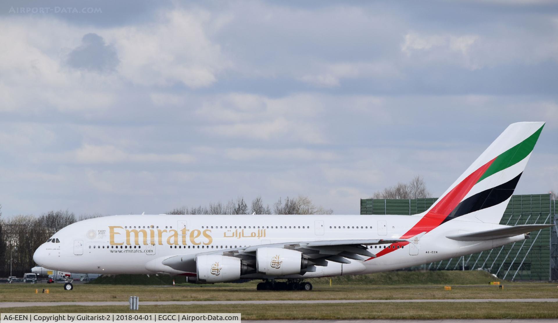 A6-EEN, 2013 Airbus A380-861 C/N 135, At Manchester