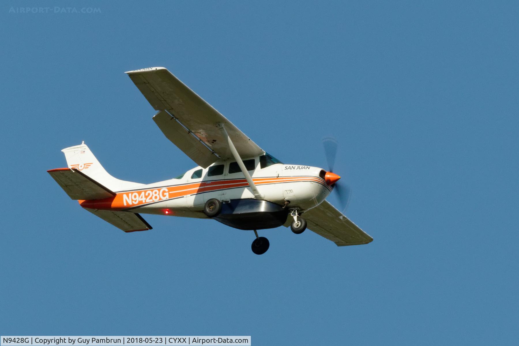 N9428G, 1970 Cessna U206E Stationair C/N U20601628, Landing