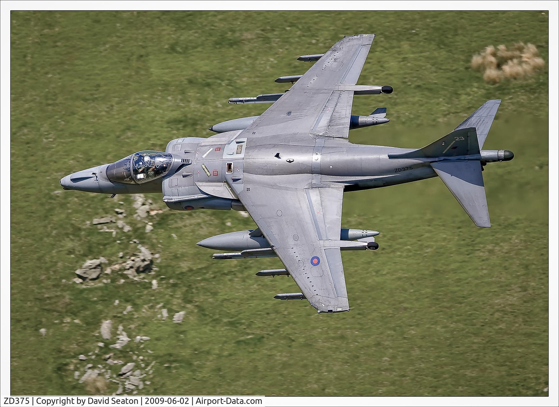 ZD375, 1988 British Aerospace Harrier GR.7 C/N P23, I recently found this image on my hard drive taken at the MAC Loop