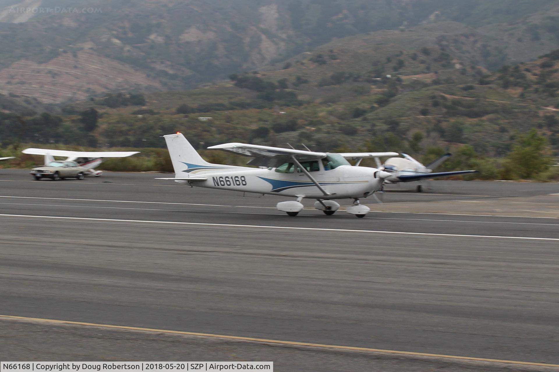 N66168, 1983 Cessna 172P C/N 17275974, 1983 Cessna 172P SKYHAWK, Lycoming O-320-D2J 160 Hp, another landing roll Rwy 22