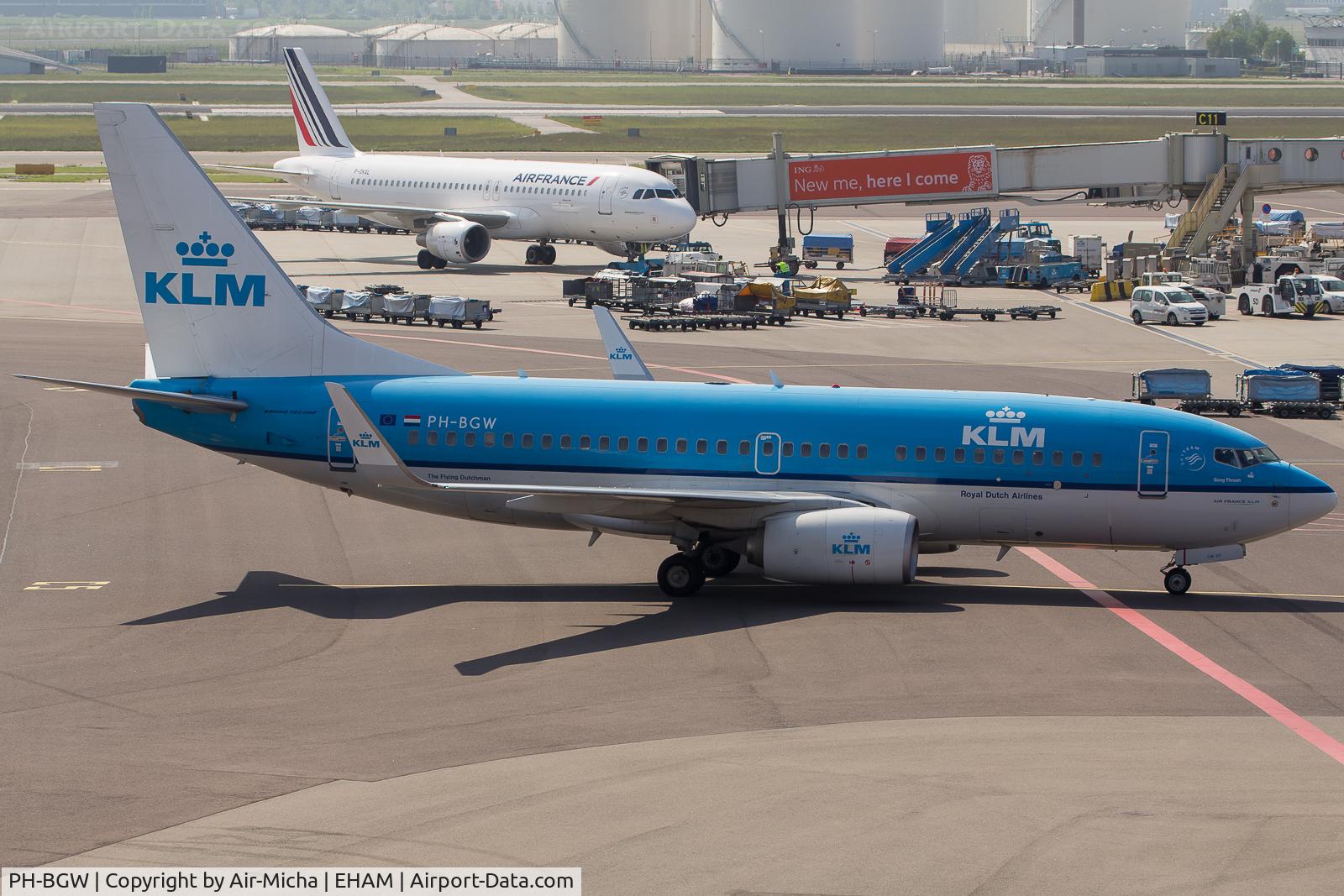 PH-BGW, 2011 Boeing 737-7K2 C/N 38128, KLM Royal Dutch Airlines