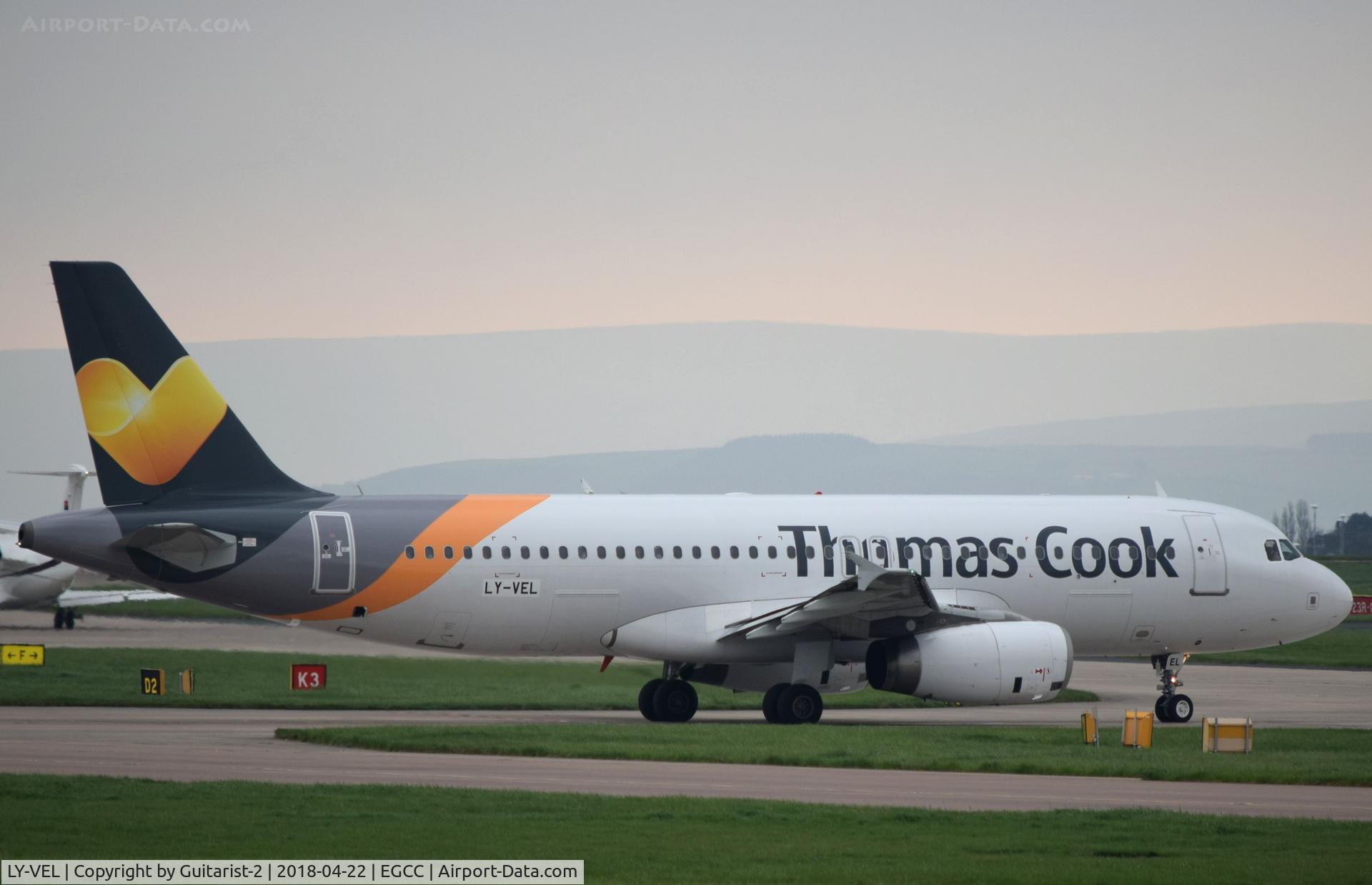 LY-VEL, 2003 Airbus A320-232 C/N 1998, At Manchester