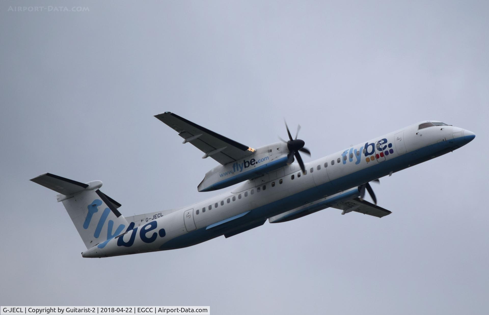 G-JECL, 2005 De Havilland Canada DHC-8-402Q Dash 8 C/N 4114, At Manchester