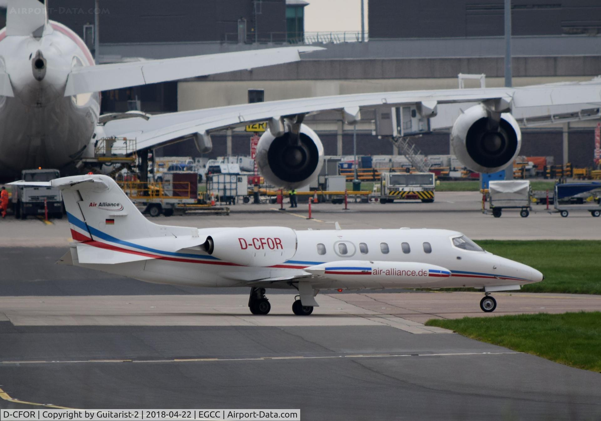 D-CFOR, 1990 Learjet 35A C/N 35A-656, At Manchester