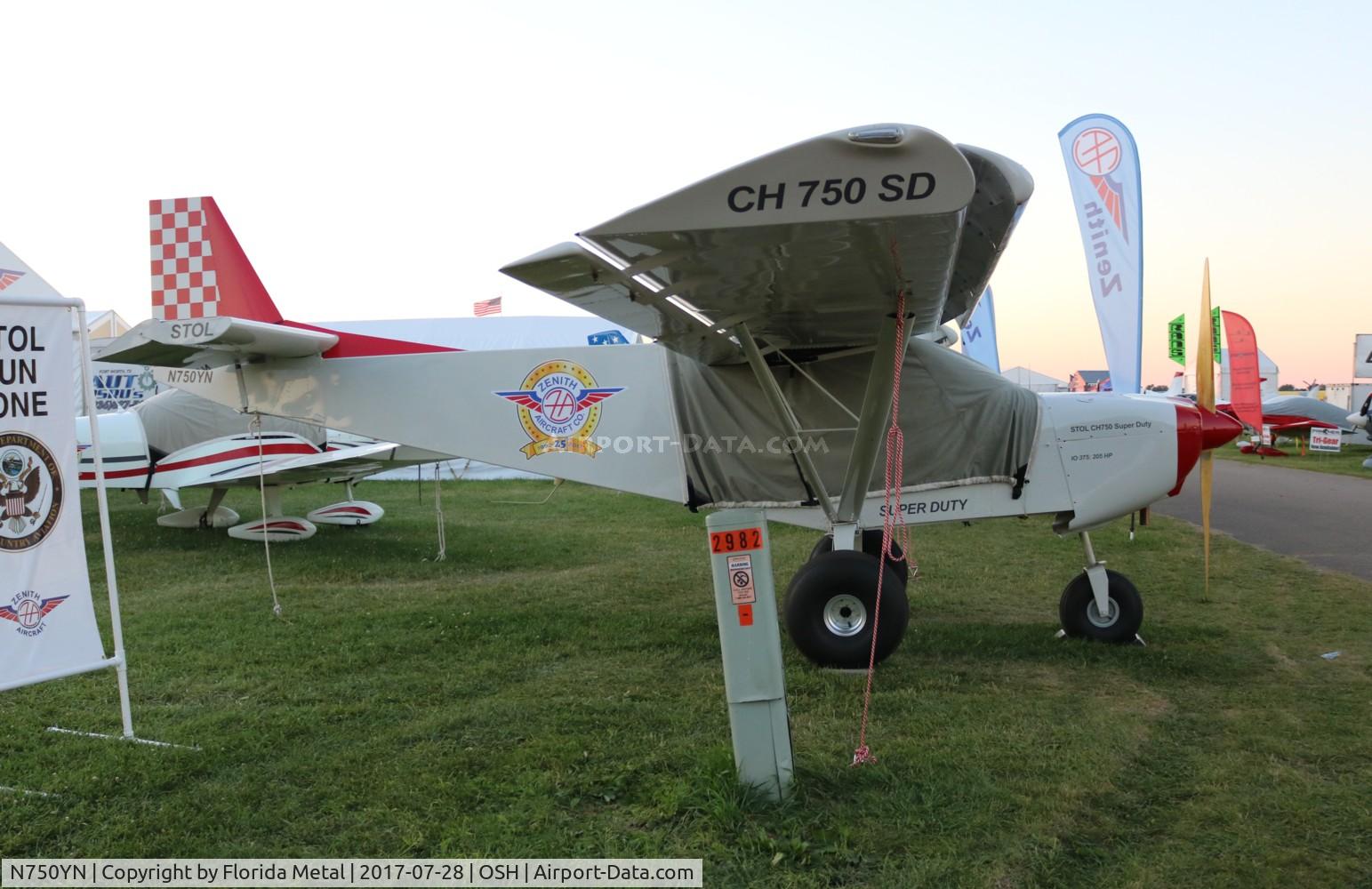 N750YN, 2017 Zenith STOL CH-750 C/N 75-10706, CH 750