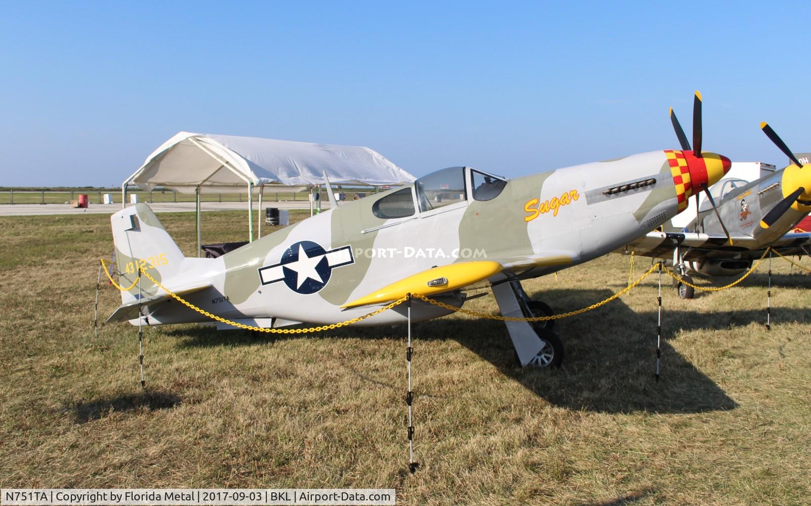 N751TA, 2015 Titan T-51B Mustang C/N M09BV12COHK0151B, Titan T-51B