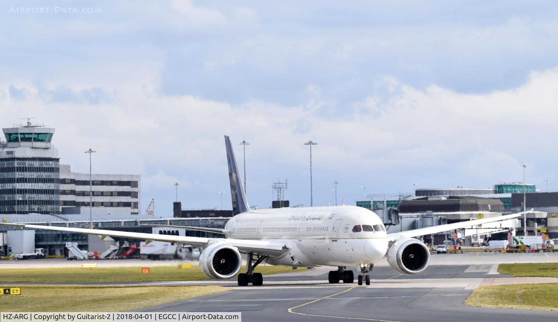 HZ-ARG, 2017 Boeing 787-8 Dreamliner C/N 41550, At Manchester