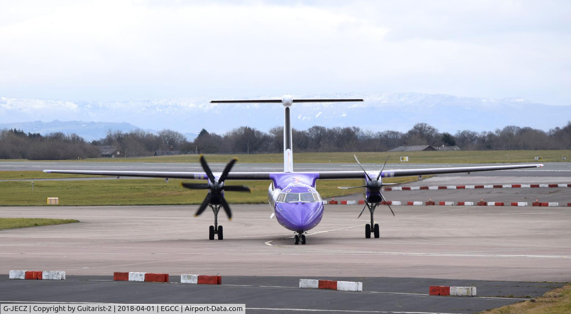 G-JECZ, 2007 De Havilland Canada DHC-8-402Q Dash 8 C/N 4179, At Manchester
