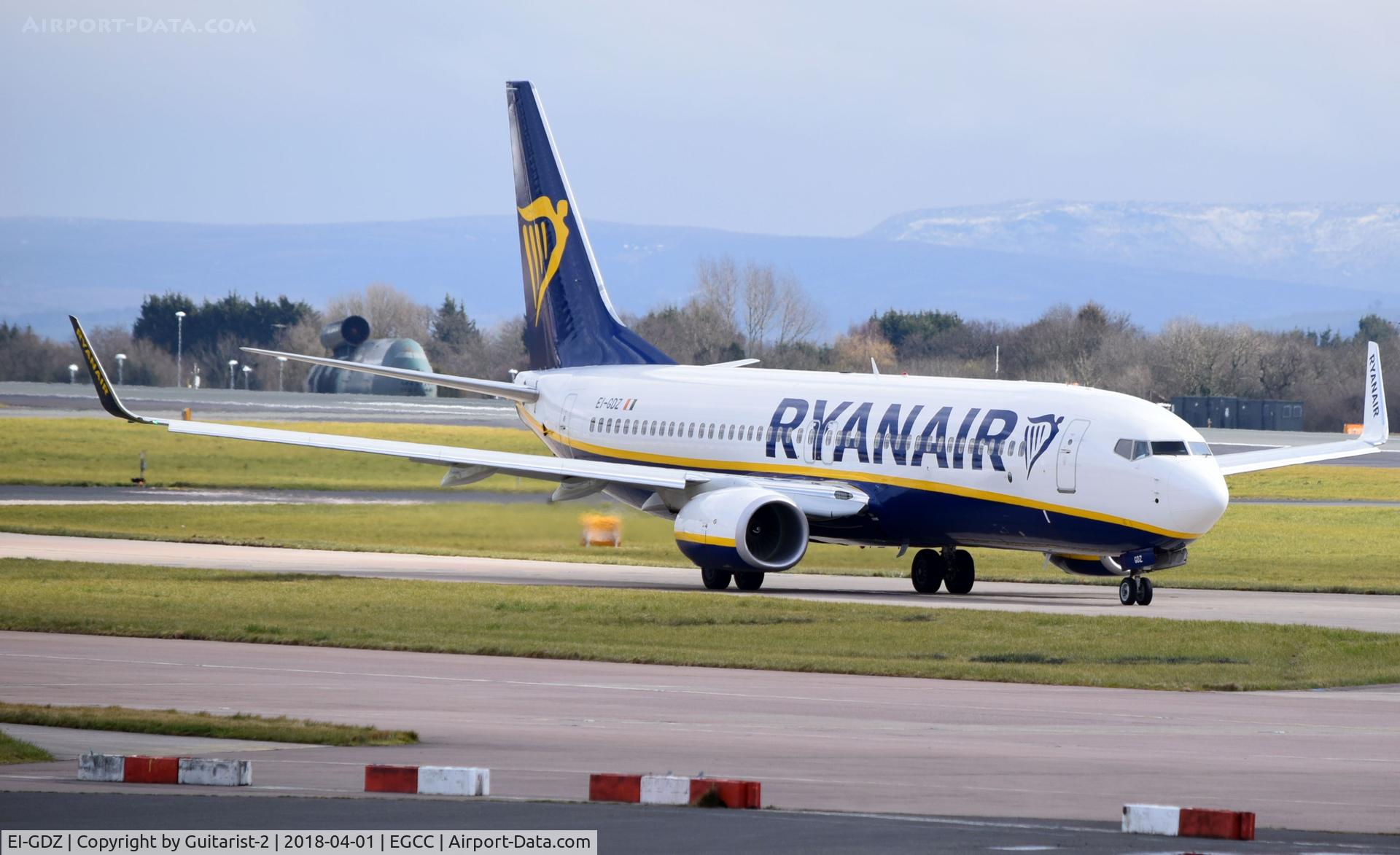 EI-GDZ, 2018 Boeing 737-800 C/N 44820, At Manchester