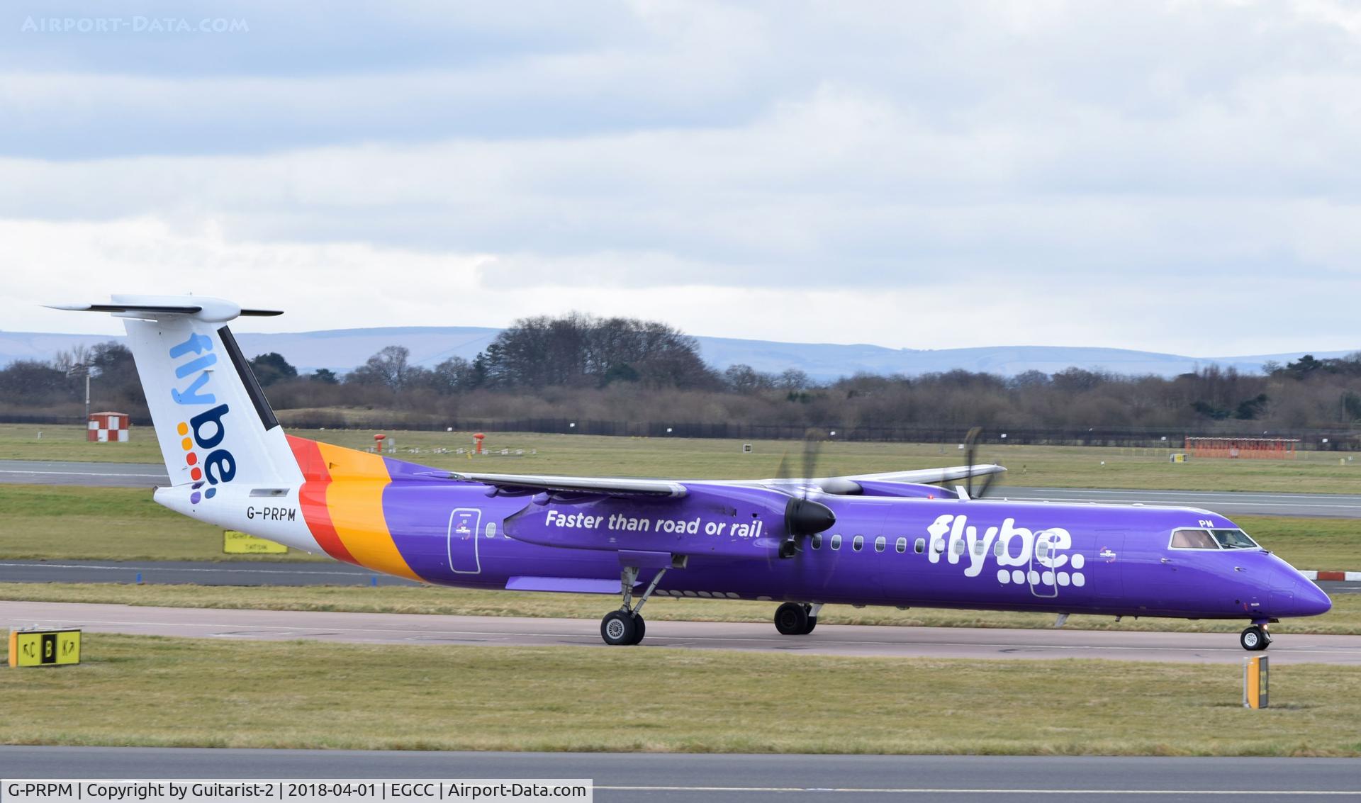 G-PRPM, 2008 Bombardier DHC-8-402 Dash 8 C/N 4188, At Manchester