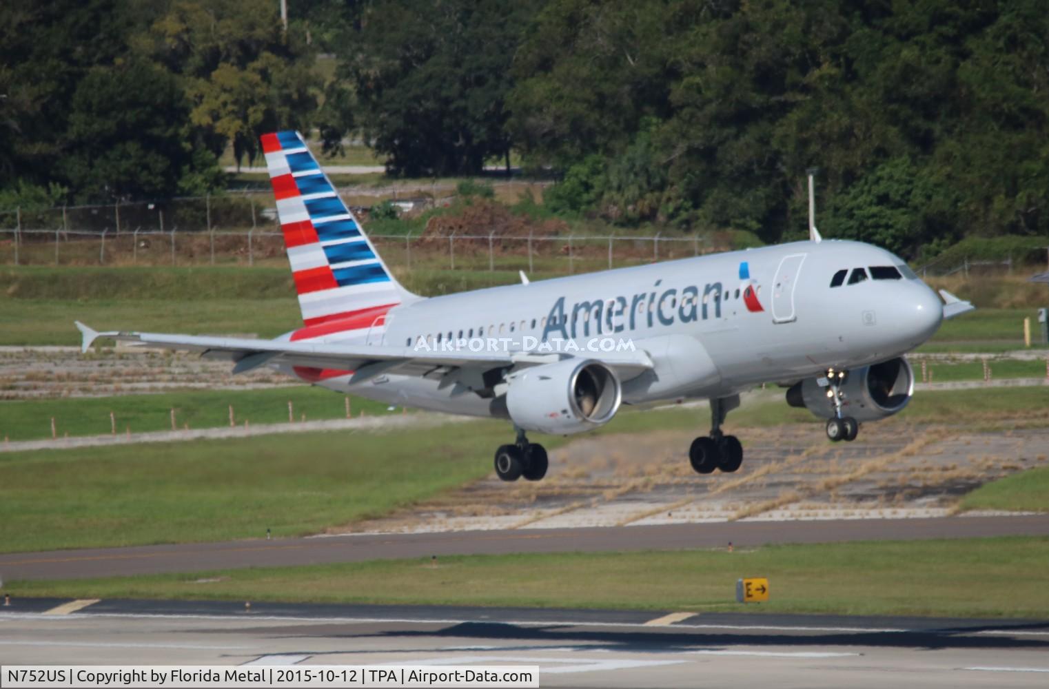 N752US, 2000 Airbus A319-112 C/N 1319, American