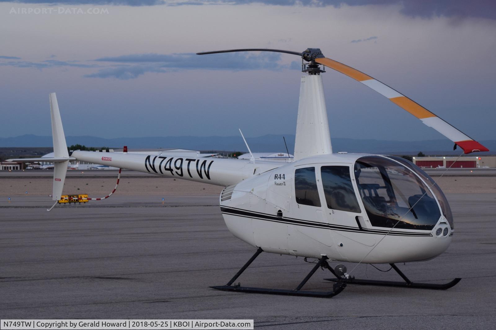 N749TW, 2004 Robinson R44 II C/N 10582, Parked on the north GA ramp.