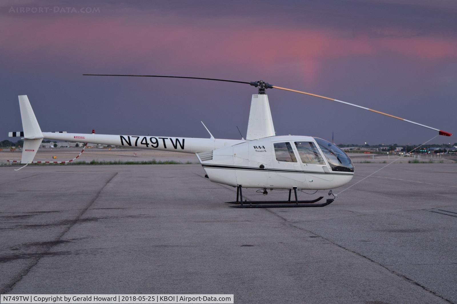N749TW, 2004 Robinson R44 II C/N 10582, Parked on the north GA ramp.
