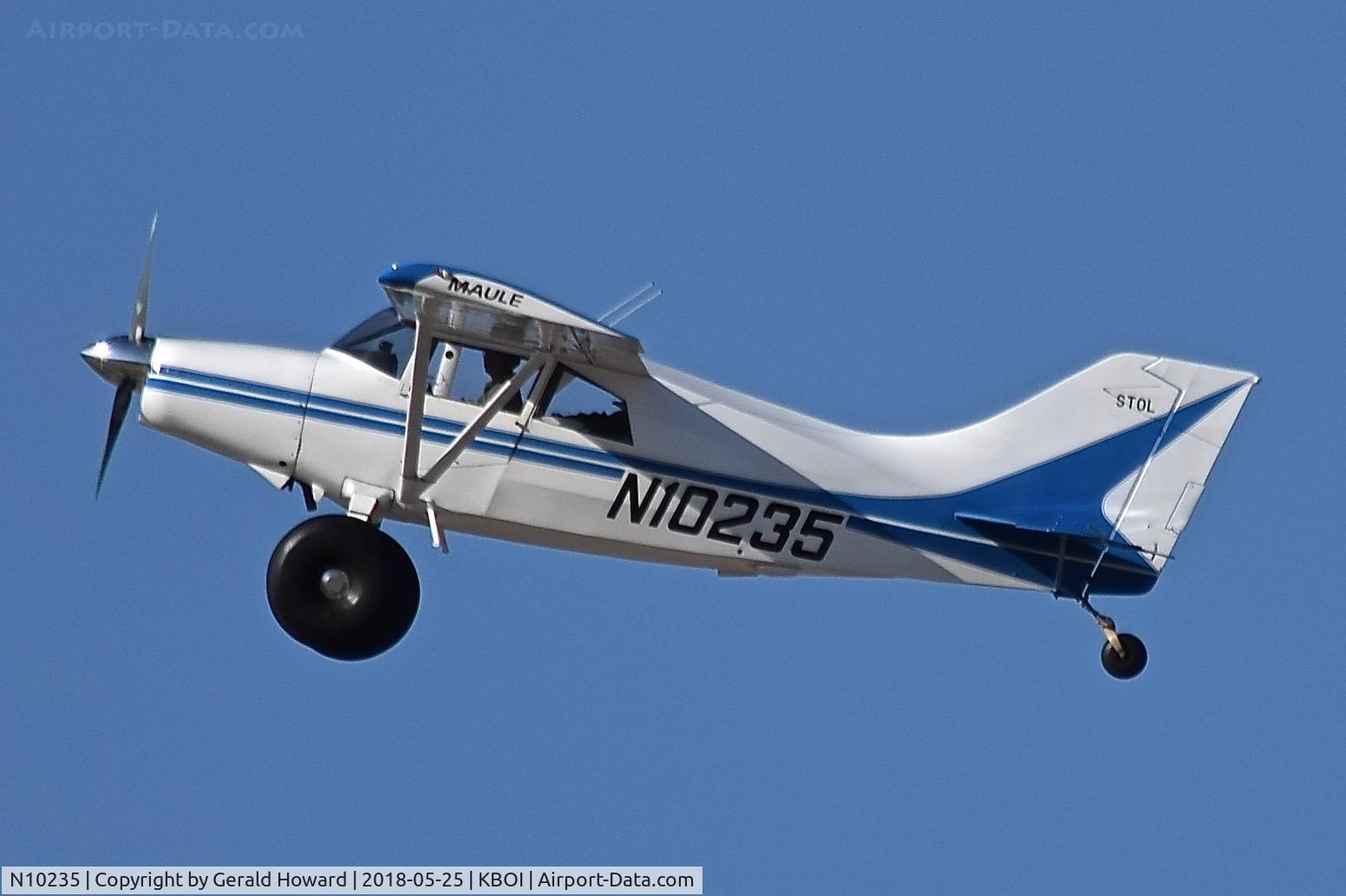 N10235, Maule MX-7-180C Star Rocket C/N 28001C, Departing BOI.