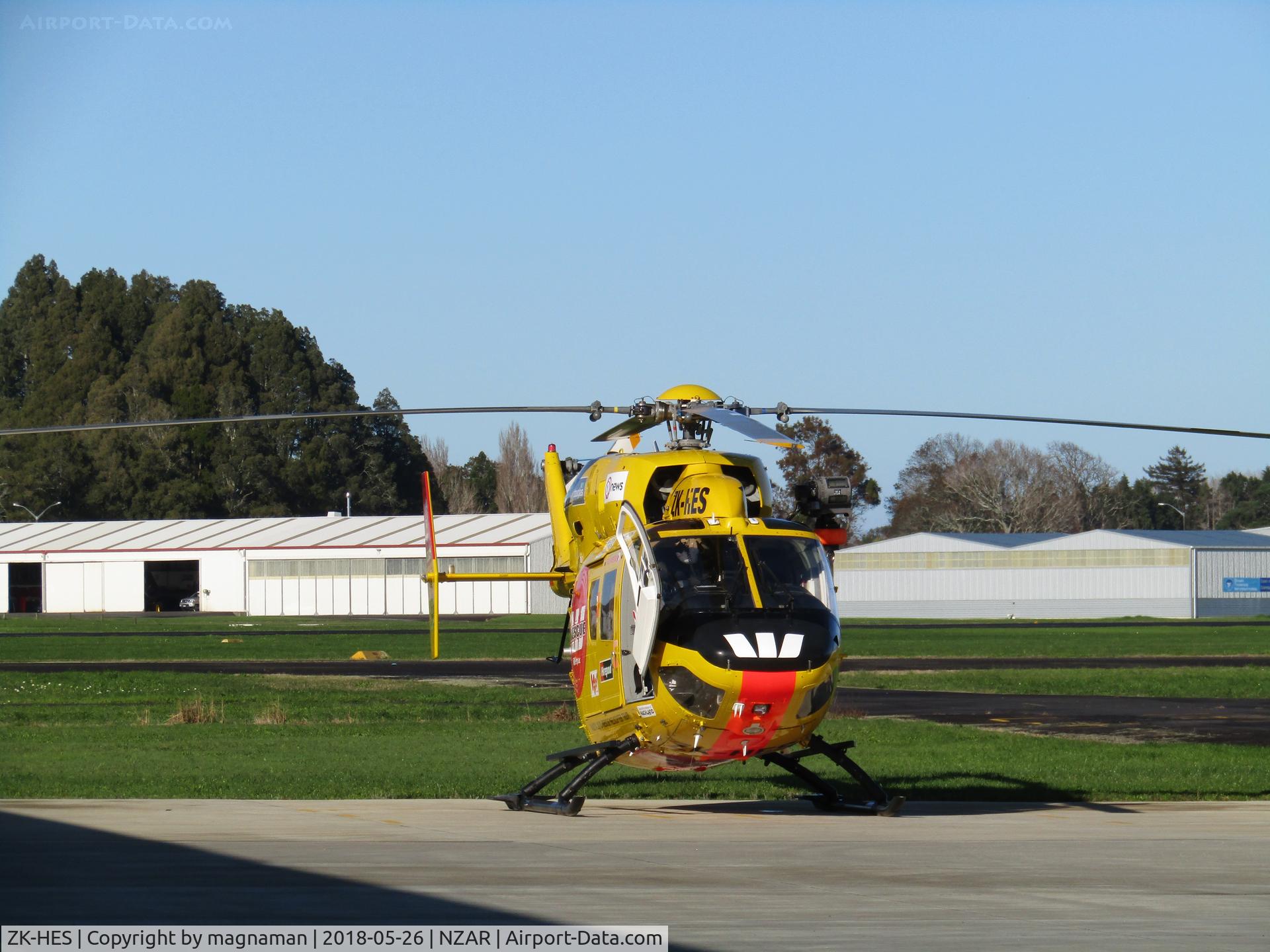 ZK-HES, 1990 Eurocopter-Kawasaki BK-117B-2 C/N 7205, new to me at Ardmore