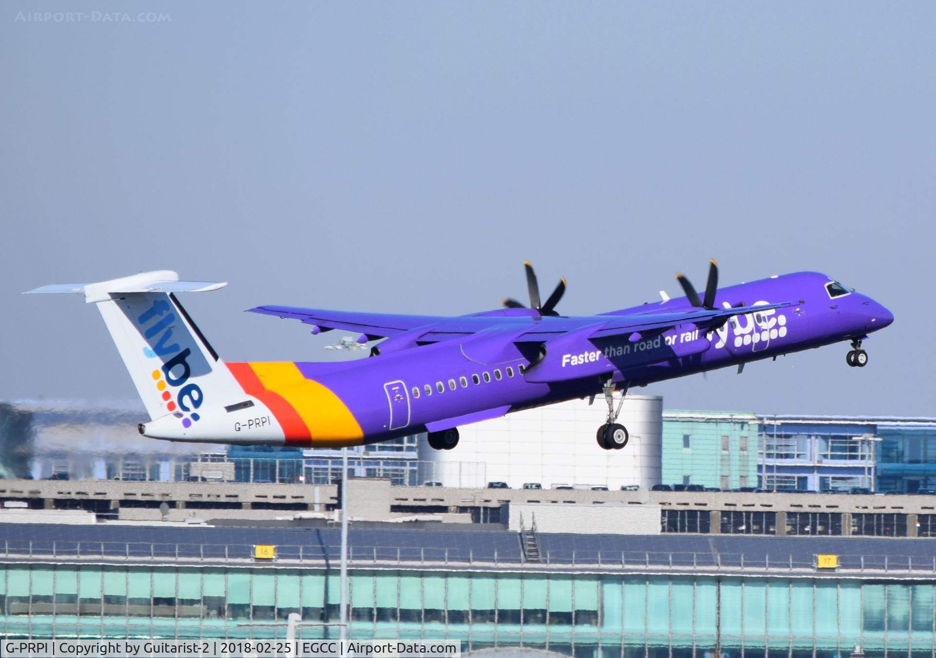 G-PRPI, 2008 Bombardier DHC-8-402 Dash 8 C/N 4204, At Manchester