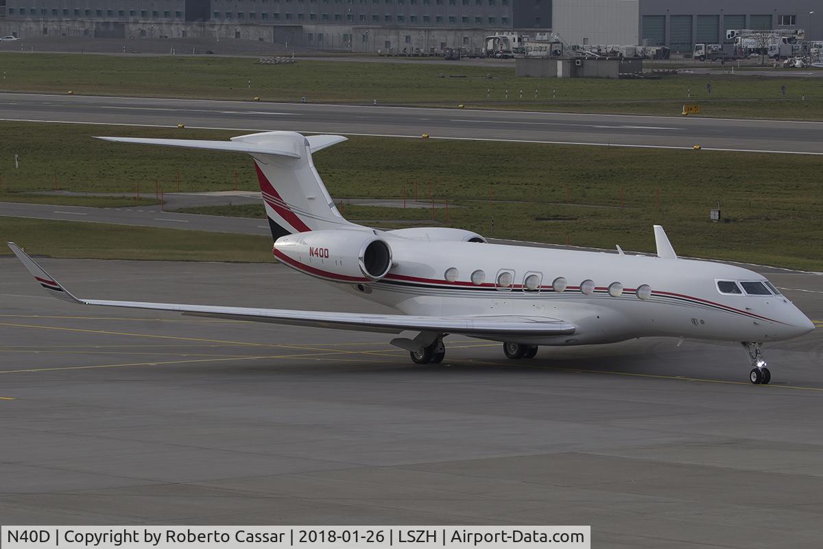 N40D, 2014 Gulfstream G-VI (G650ER) C/N 6119, World Economic Forum 2018