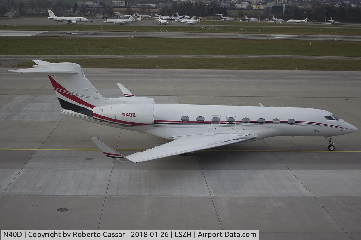 N40D, 2014 Gulfstream G-VI (G650ER) C/N 6119, World Economic Forum 2018