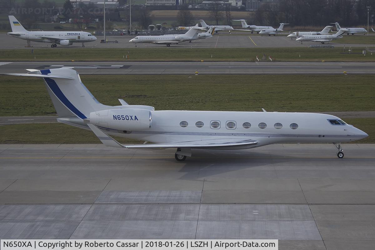 N650XA, 2016 Gulfstream Aerospace G650 (G-VI) C/N 6201, World Economic Forum 2018