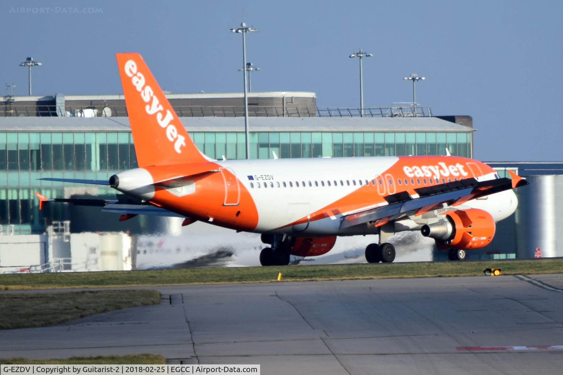 G-EZDV, 2008 Airbus A319-111 C/N 3742, At Manchester