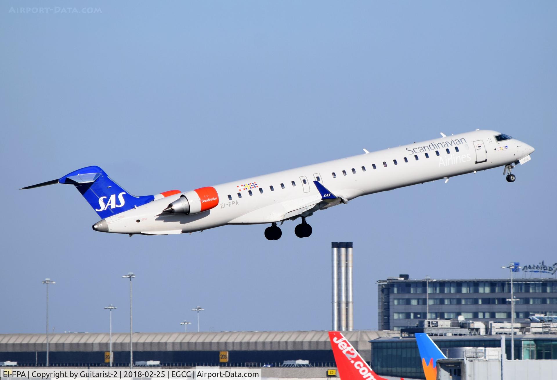 EI-FPA, 2016 Bombardier CRJ-900LR (CL-600-2D24) C/N 15398, At Manchester