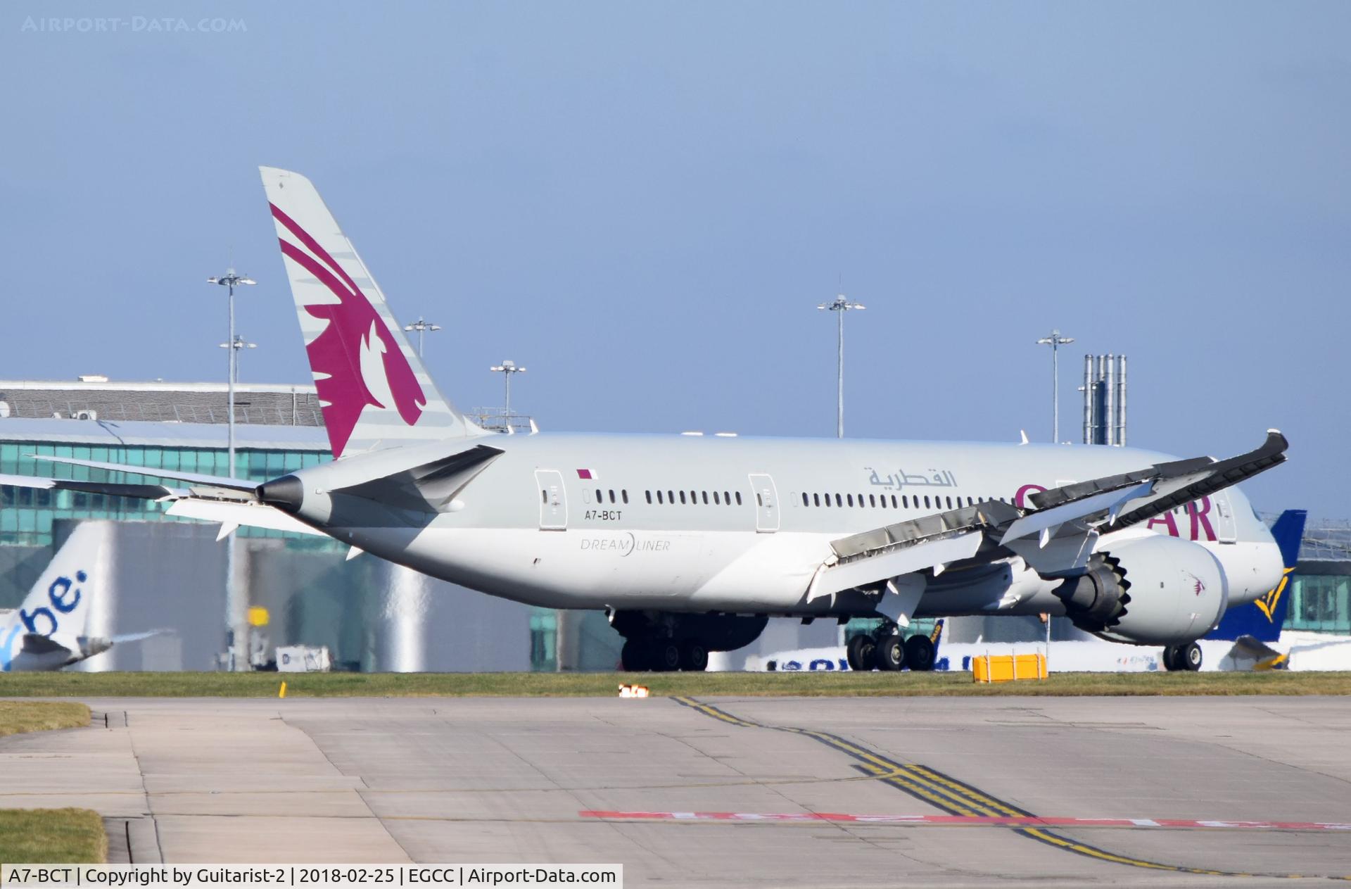 A7-BCT, 2015 Boeing 787-8 Dreamliner Dreamliner C/N 38338, At Manchester