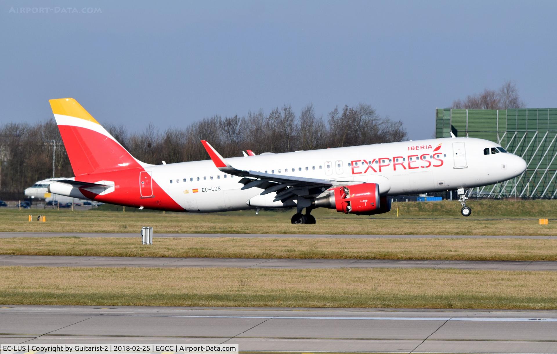 EC-LUS, 2013 Airbus A320-216 C/N 5501, At Manchester