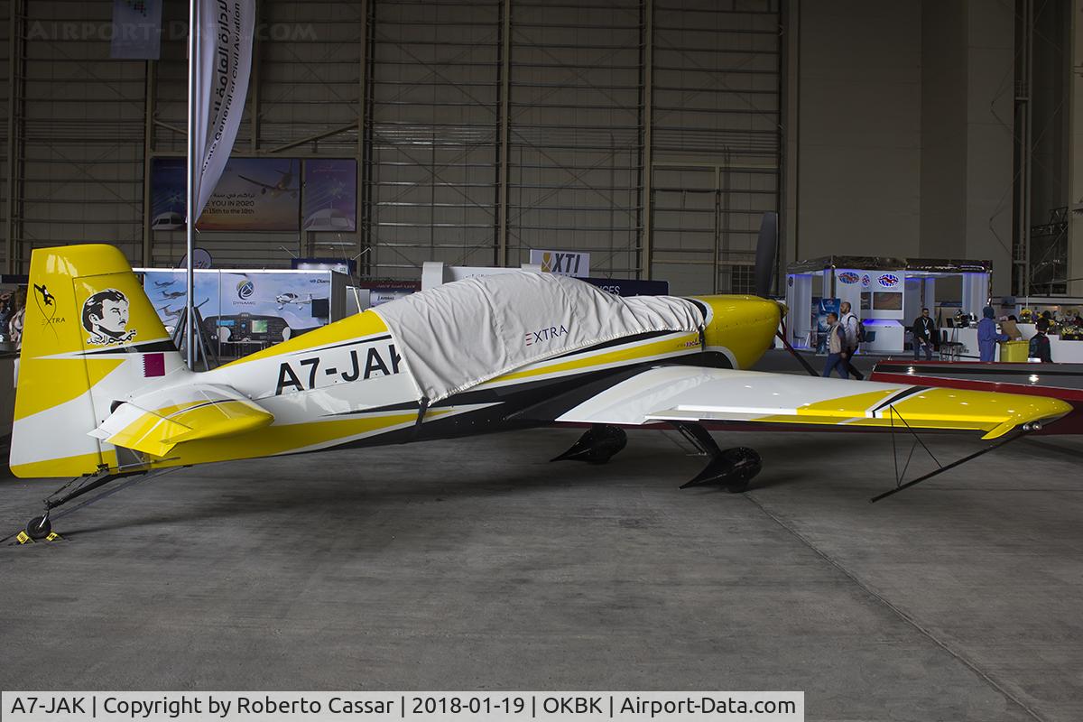 A7-JAK, Extra EA-300LT C/N LT037, Kuwait Aviation Show 2018