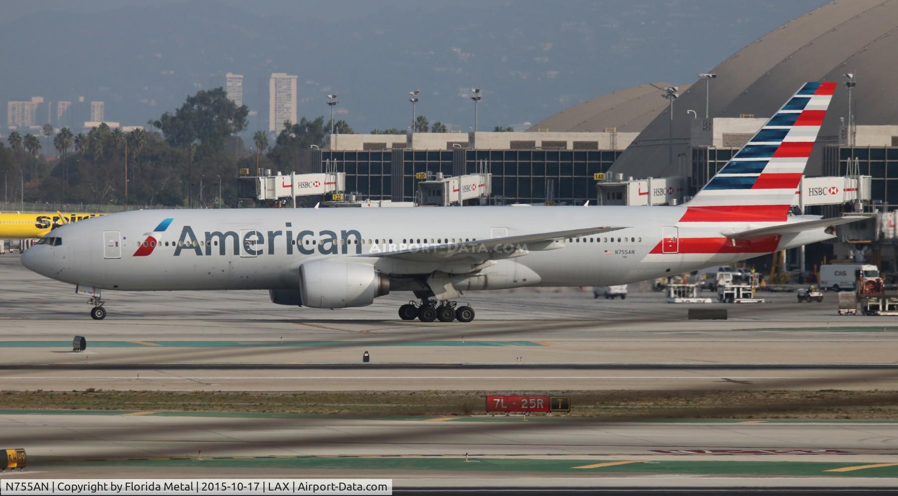 N755AN, 2001 Boeing 777-223 C/N 30263, American