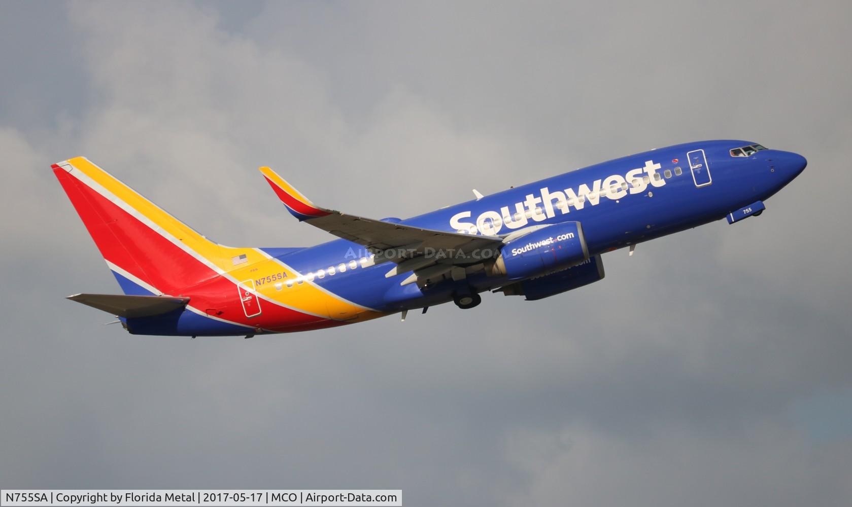 N755SA, 1999 Boeing 737-7H4 C/N 27871, Southwest