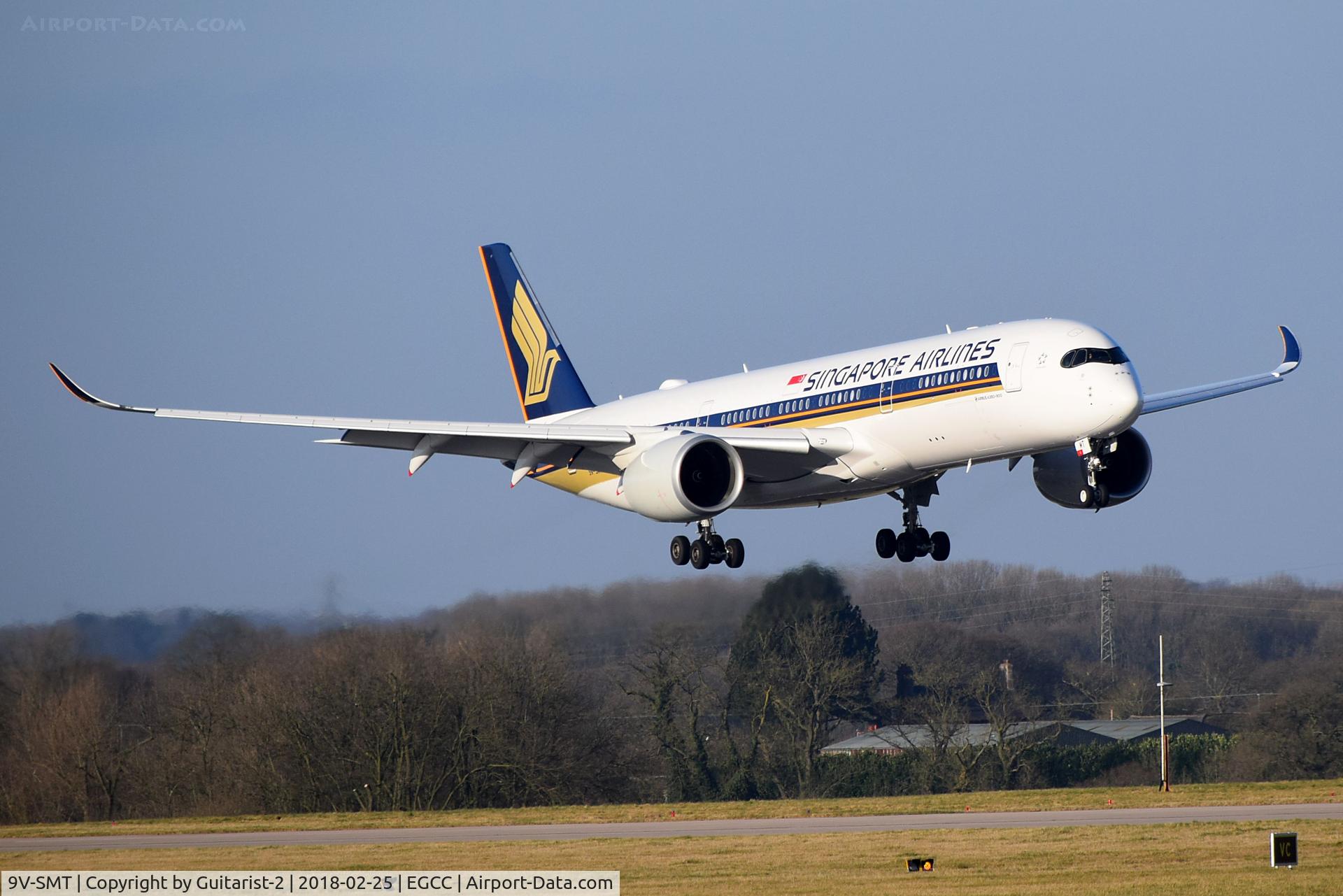 9V-SMT, 2017 Airbus A350-941 C/N 170, At Manchester