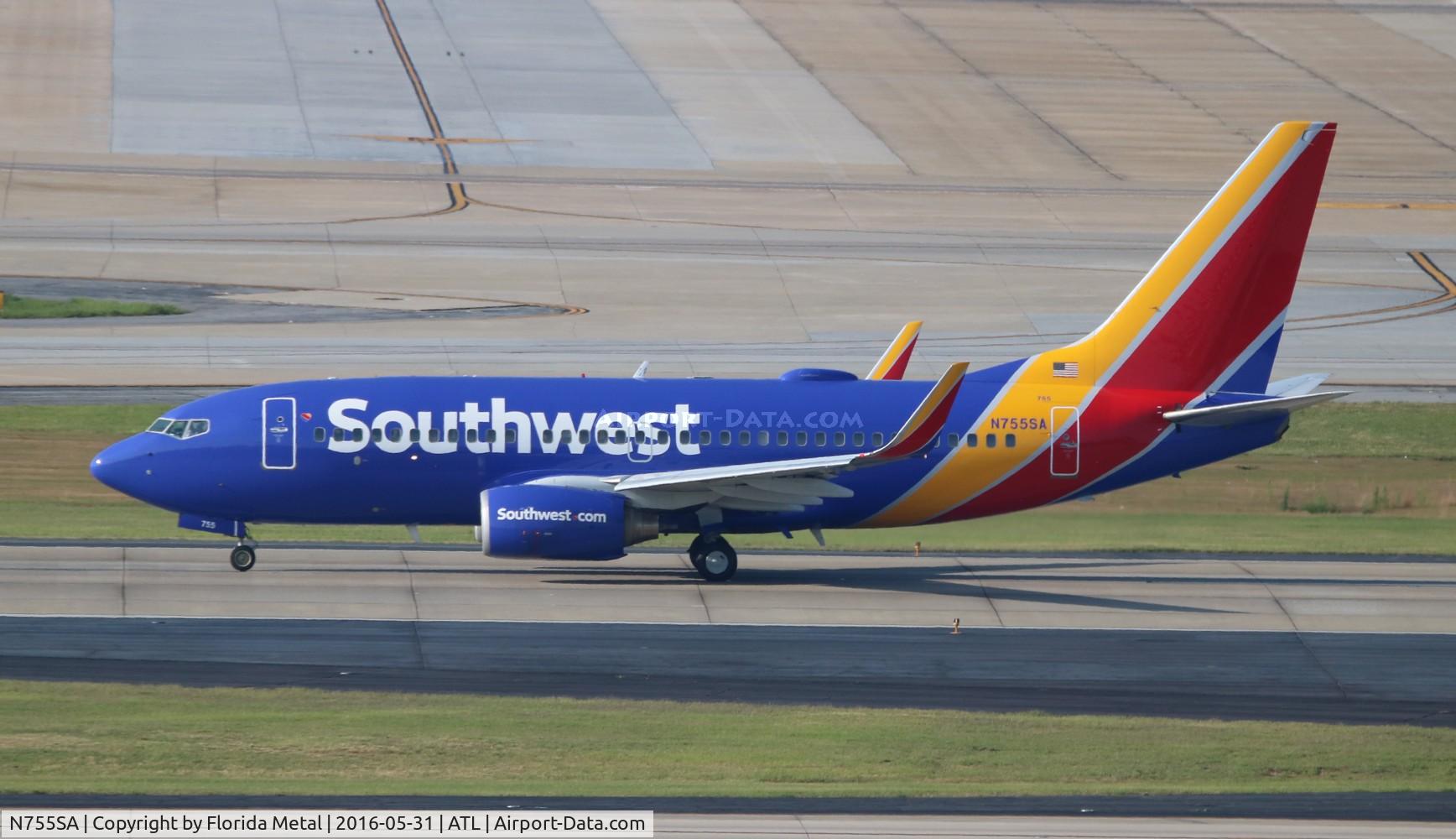 N755SA, 1999 Boeing 737-7H4 C/N 27871, Southwest
