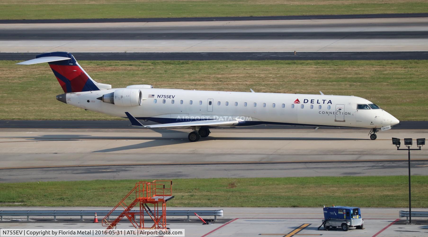N755EV, Bombardier CRJ-701 (CL-600-2C10) Regional Jet C/N 10185, Delta Connection