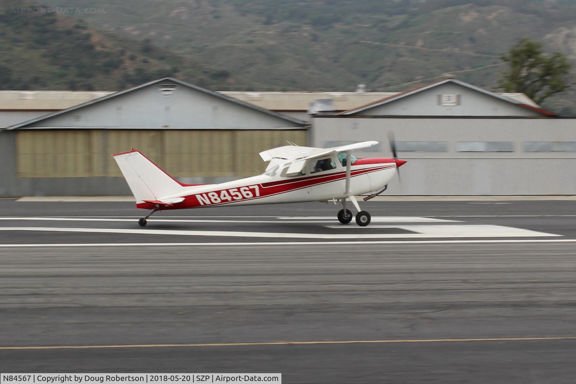 N84567, 1969 Cessna 172K Skyhawk C/N 17258525, 1969 Cessna 172K SKYHAWK,  Lycoming O-320-E2D 150 Hp, landing roll Rwy 22