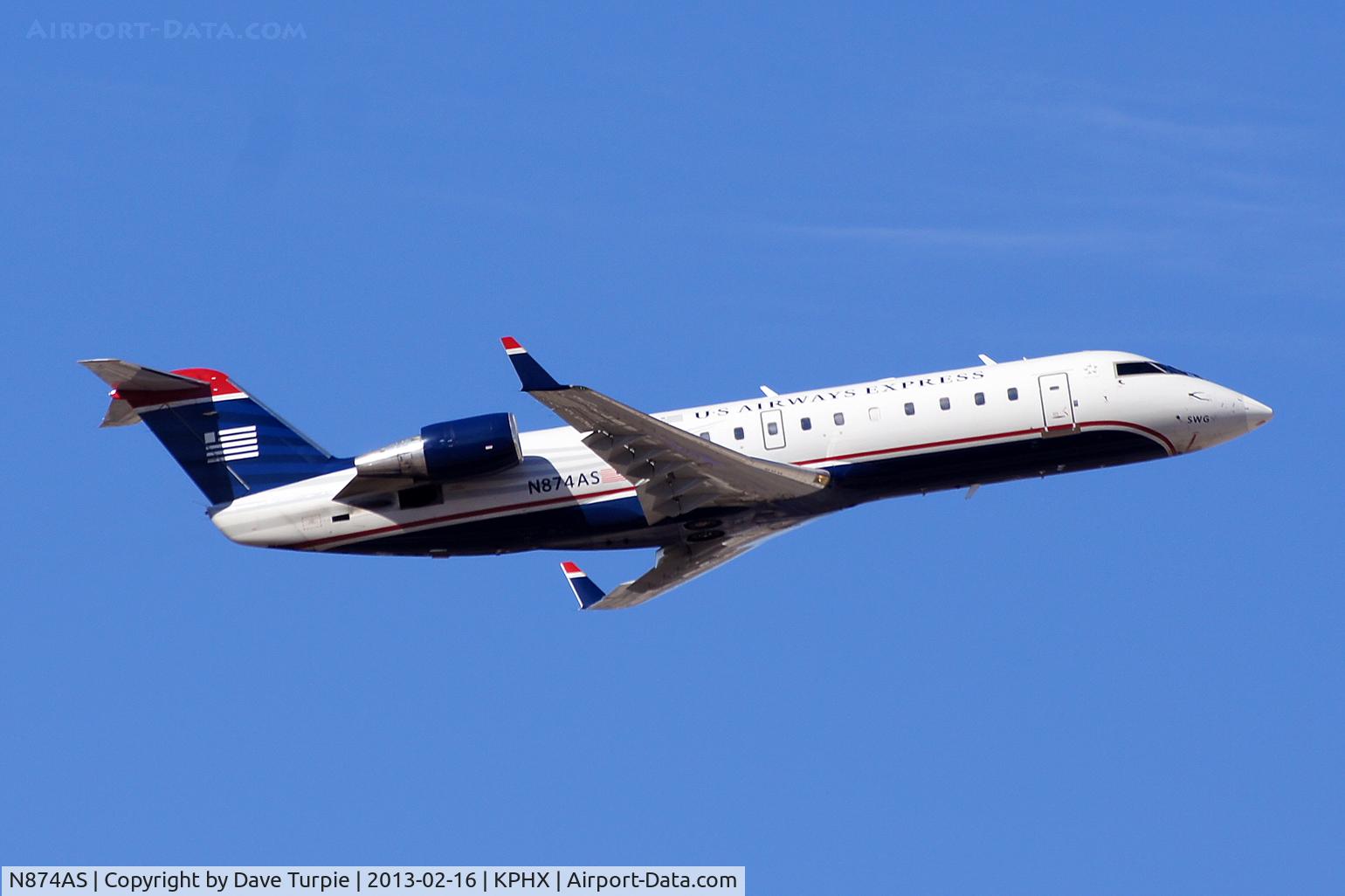 N874AS, 2001 Bombardier CRJ-200ER (CL-600-2B19) C/N 7551, No comment.