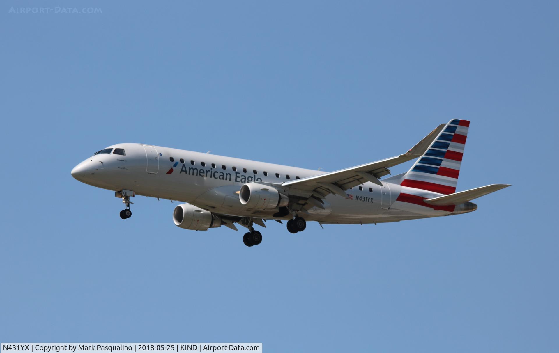 N431YX, 2014 Embraer 175LR (ERJ-170-200LR) C/N 17000413, ERJ 170-200 LR