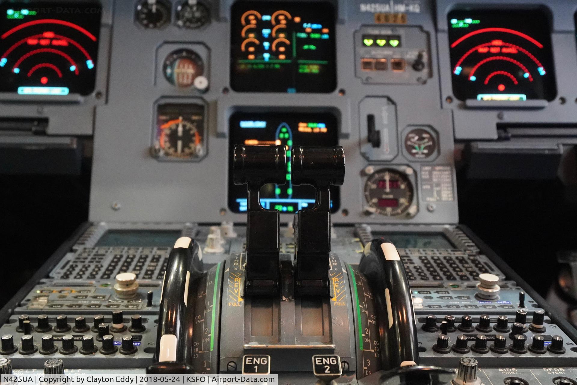 N425UA, 1995 Airbus A320-232 C/N 508, SFO 2018.