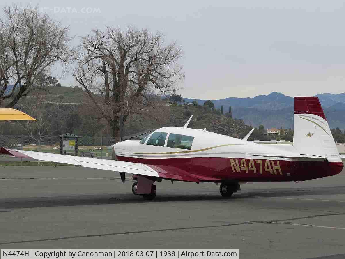N4474H, 1978 Mooney M20J 201 C/N 24-0744, Parked