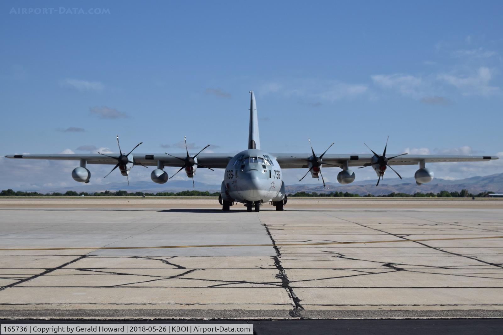 165736, Lockheed Martin KC-130J Hercules C/N 382-5489, Parked on the south GA ramp. VMGR-352 