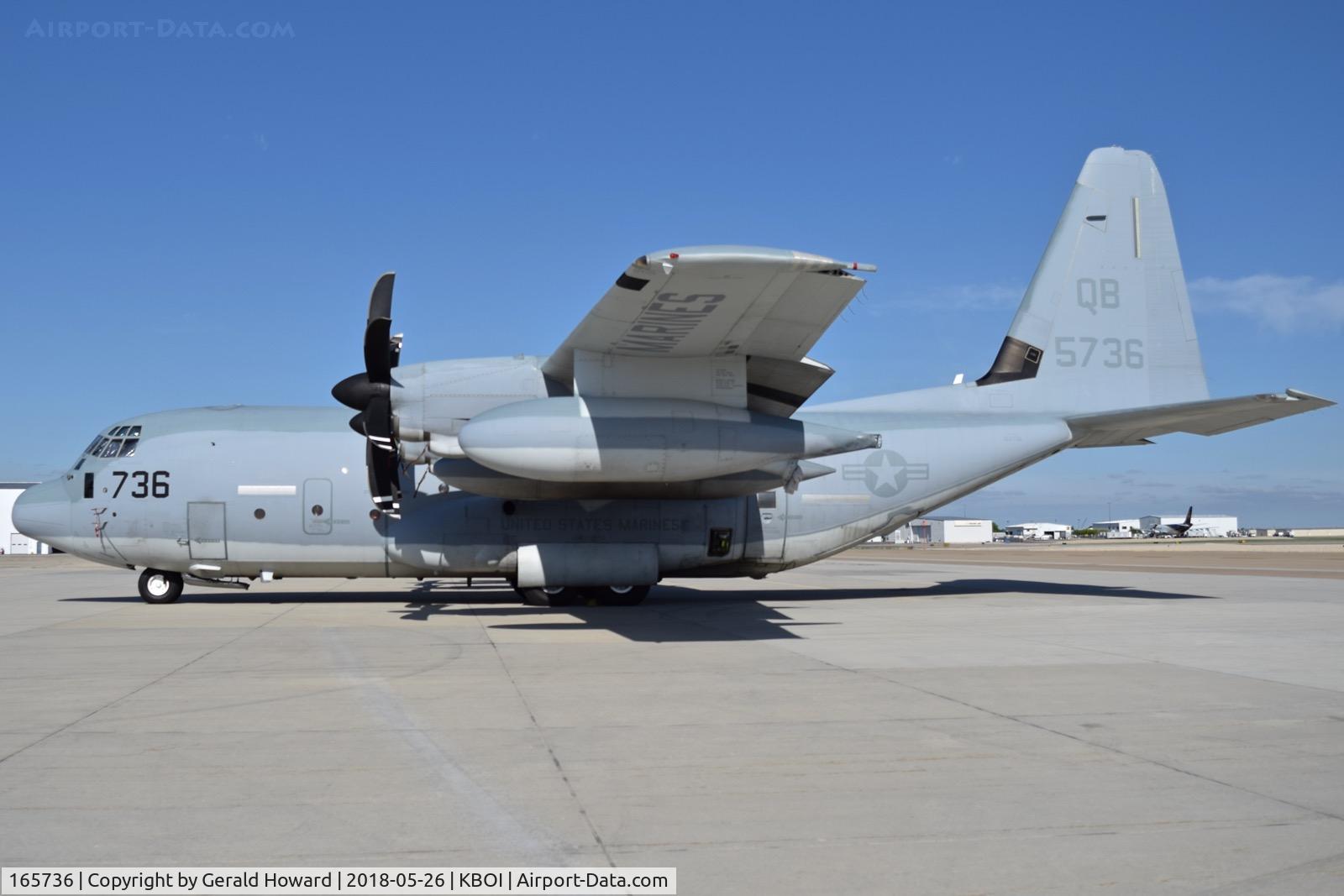 165736, Lockheed Martin KC-130J Hercules C/N 382-5489, Parked on the south GA ramp. VMGR-352 