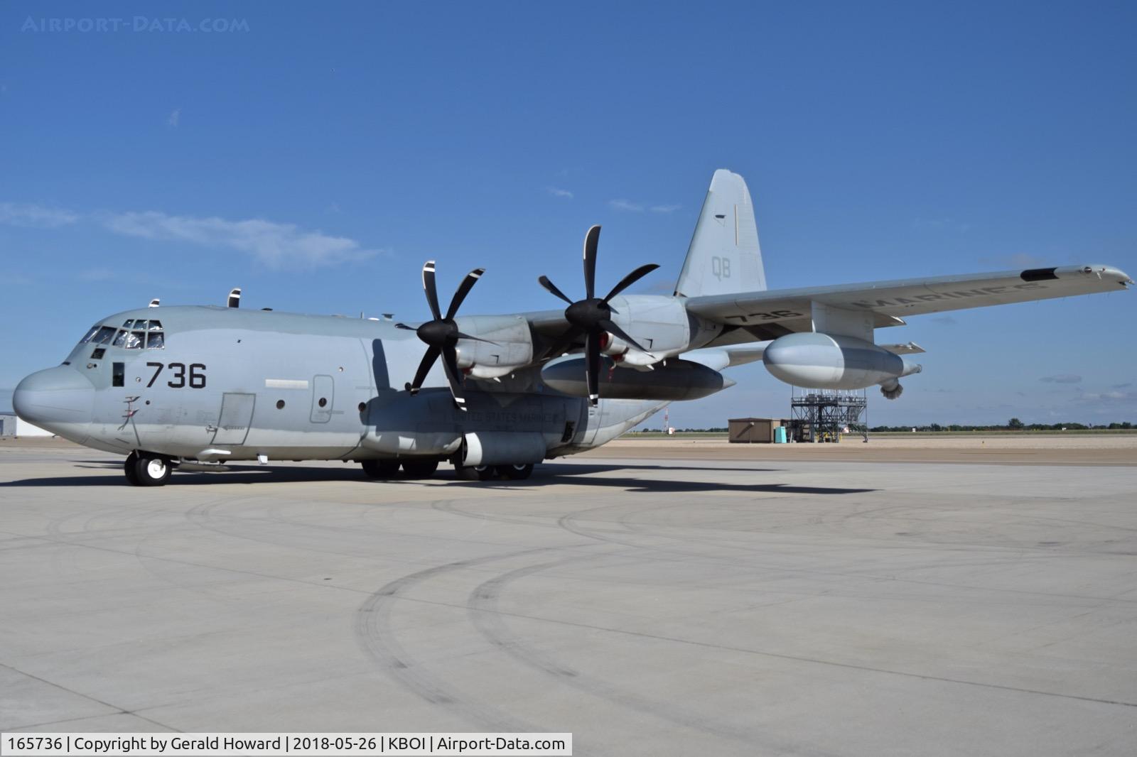 165736, Lockheed Martin KC-130J Hercules C/N 382-5489, Parked on the south GA ramp. VMGR-352 