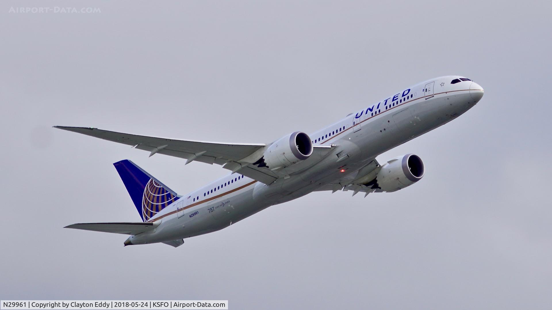N29961, 2015 Boeing 787-9 Dreamliner Dreamliner C/N 37811, SFO 2018.
